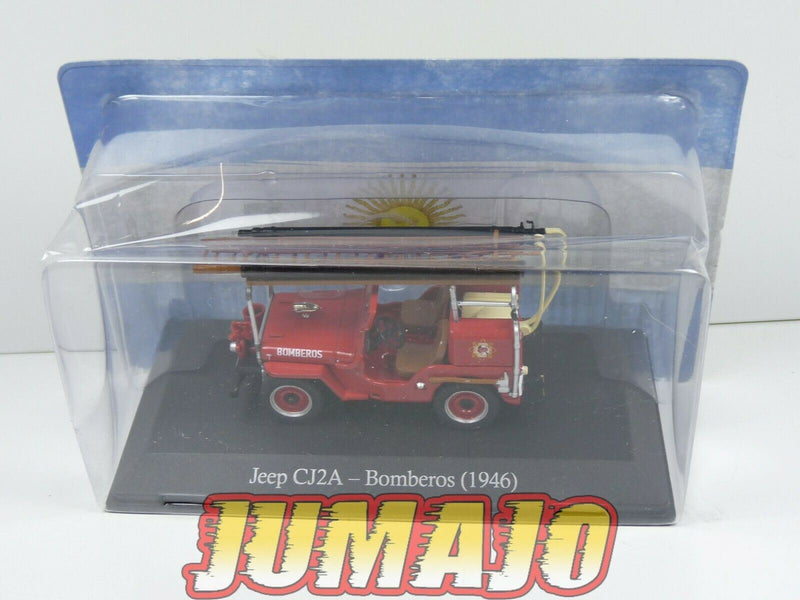 SER11 1/43 SALVAT Vehiculos Servicios jeep CJ12A willys Bomberos pompiers 1946