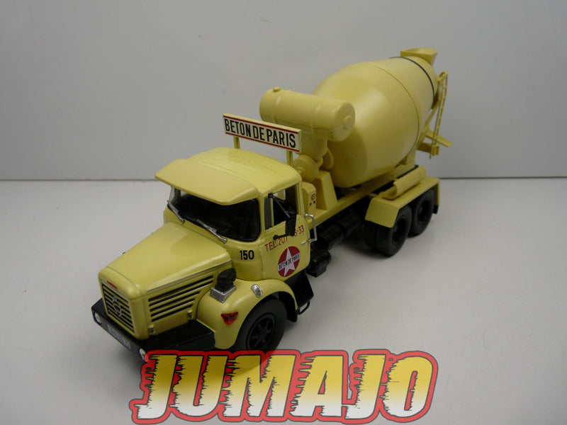 BER5 CAMIONS 1/43 Hachettes IXO BERLIET Malaxeur PMH 12 Béton de Paris