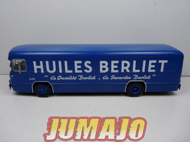 BER8 CAMIONS 1/43 Hachettes IXO BERLIET PLK8 Bus Huiles Berliet