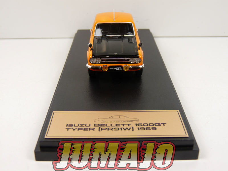 JPL11 1/43 HACHETTE Japon : Isuzu Bellett 1600GT typer (PR91W) 1969