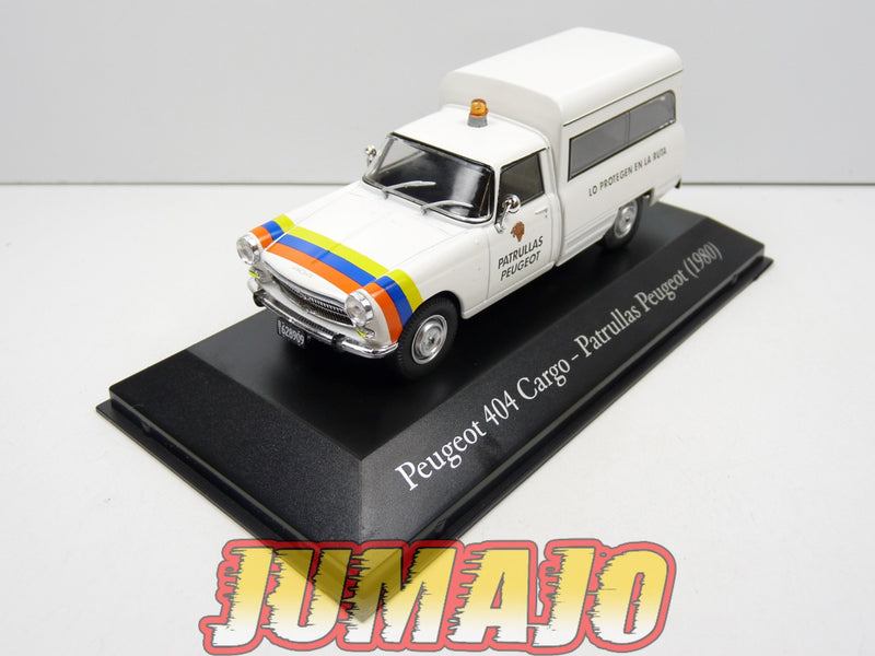 SER36 Voiture 1/43 SALVAT Vehiculos Servicios :  PEUGEOT 404 Cargo - Patrullas Peugeot (1980)