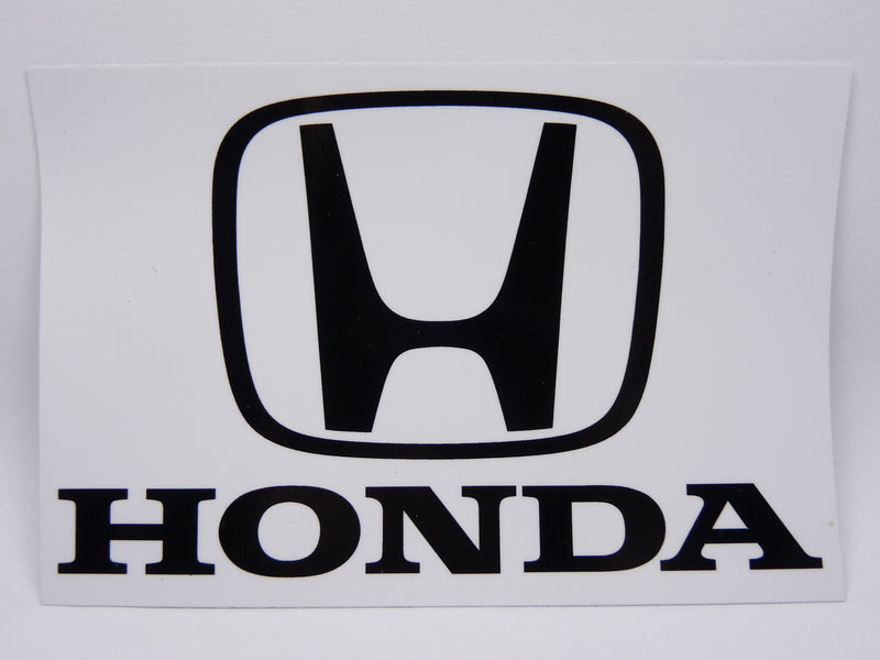 STK11 Sticker Autocollant : logo Honda Rectangle Largeur 14.2 cm hauteur 9.9 cm