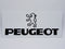 STK12 Sticker Autocollant : logo Peugeot Rectangle Largeur 18 cm hauteur 8 cm