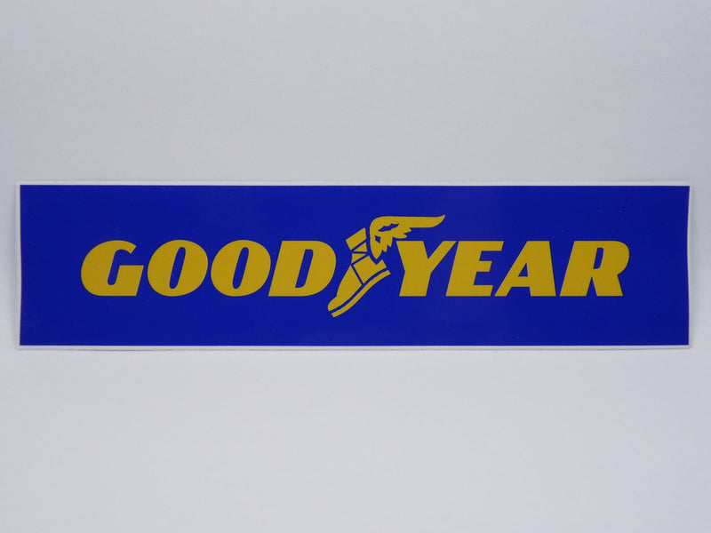 STK14 Sticker Autocollant : logo Good Year Rectangle Largeur 21 cm hauteur 5.1 cm