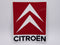 STK15 Sticker Autocollant : logo Citroën Rectangle Largeur 8 cm hauteur 10 cm