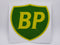 STK24 Sticker Autocollant : logo BP écusson Largeur 10.1 cm hauteur 10.2 cm