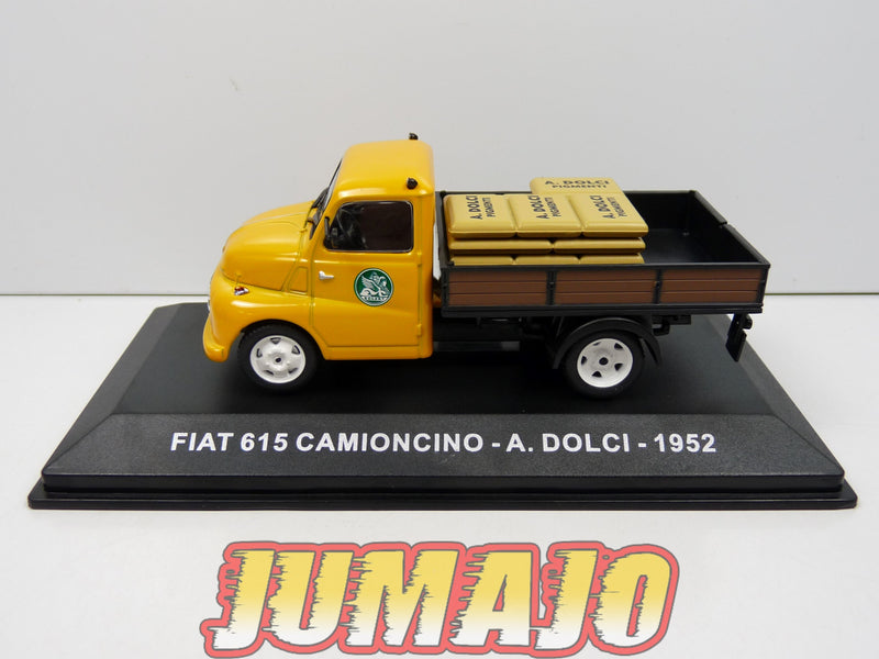 VCE51 1/43 IXO Commerciale Epoque : FIAT 615 Camioncino - A. Dolci pigmenti 1952